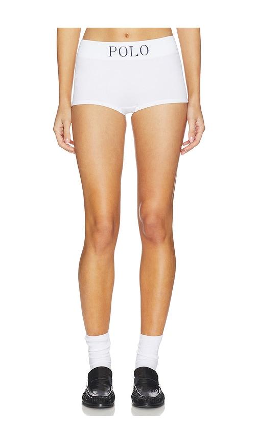 polo ralph lauren intimates boy shortie in white.