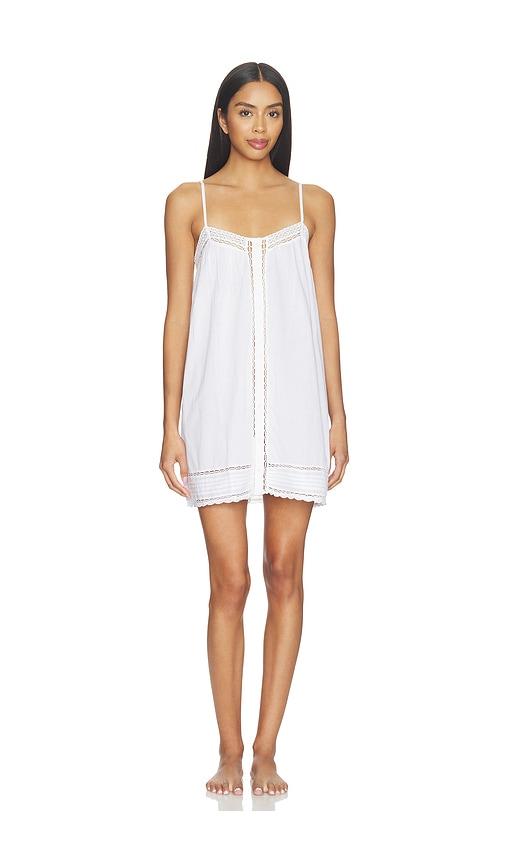 polo ralph lauren intimates cami sleep dress in white.