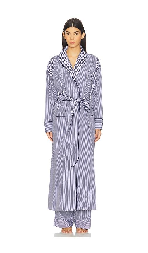 polo ralph lauren intimates heritage robe in navy.