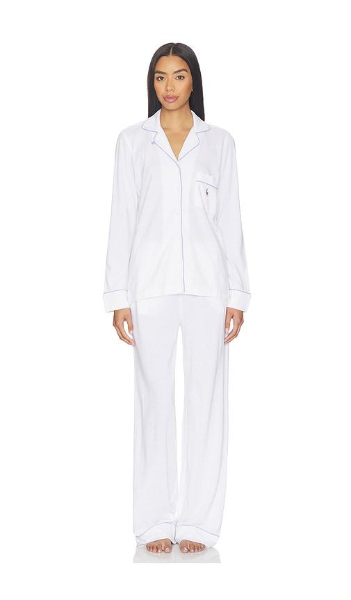 polo ralph lauren intimates madison pajama set 26 body in white.