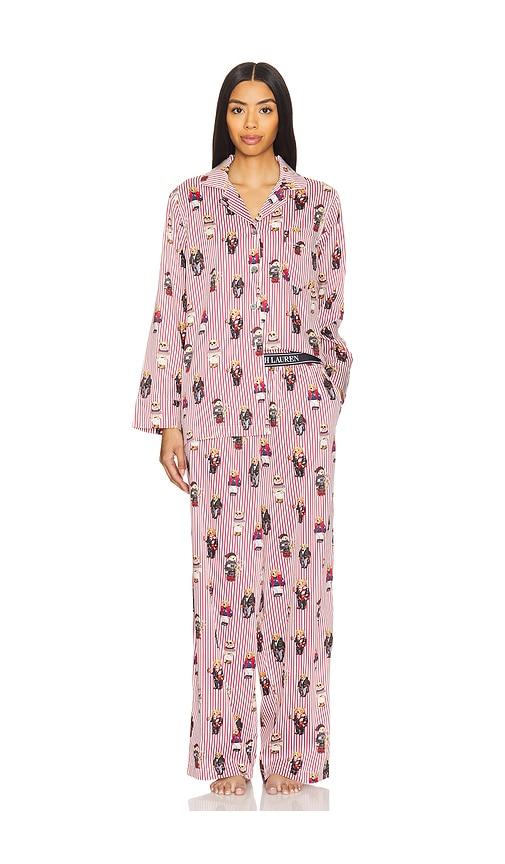 polo ralph lauren intimates madison pajama set in pink.