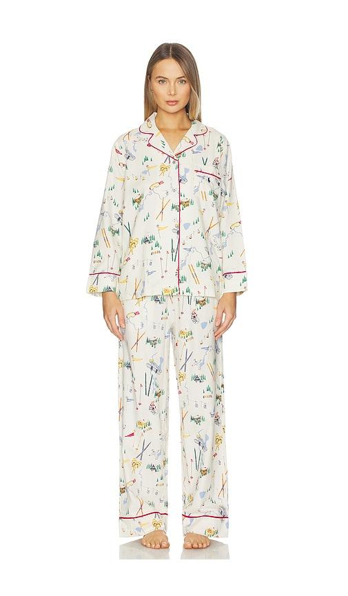 polo ralph lauren intimates madison pj set in ivory.