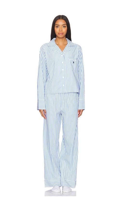 polo ralph lauren intimates pajama set in blue.