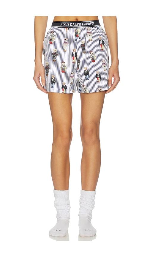 polo ralph lauren intimates sleep boxer in blue.
