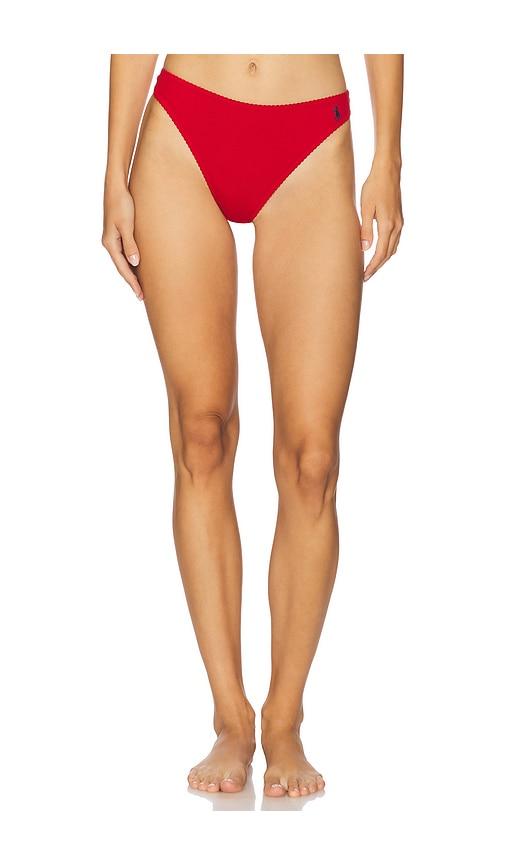 polo ralph lauren intimates thong in red.