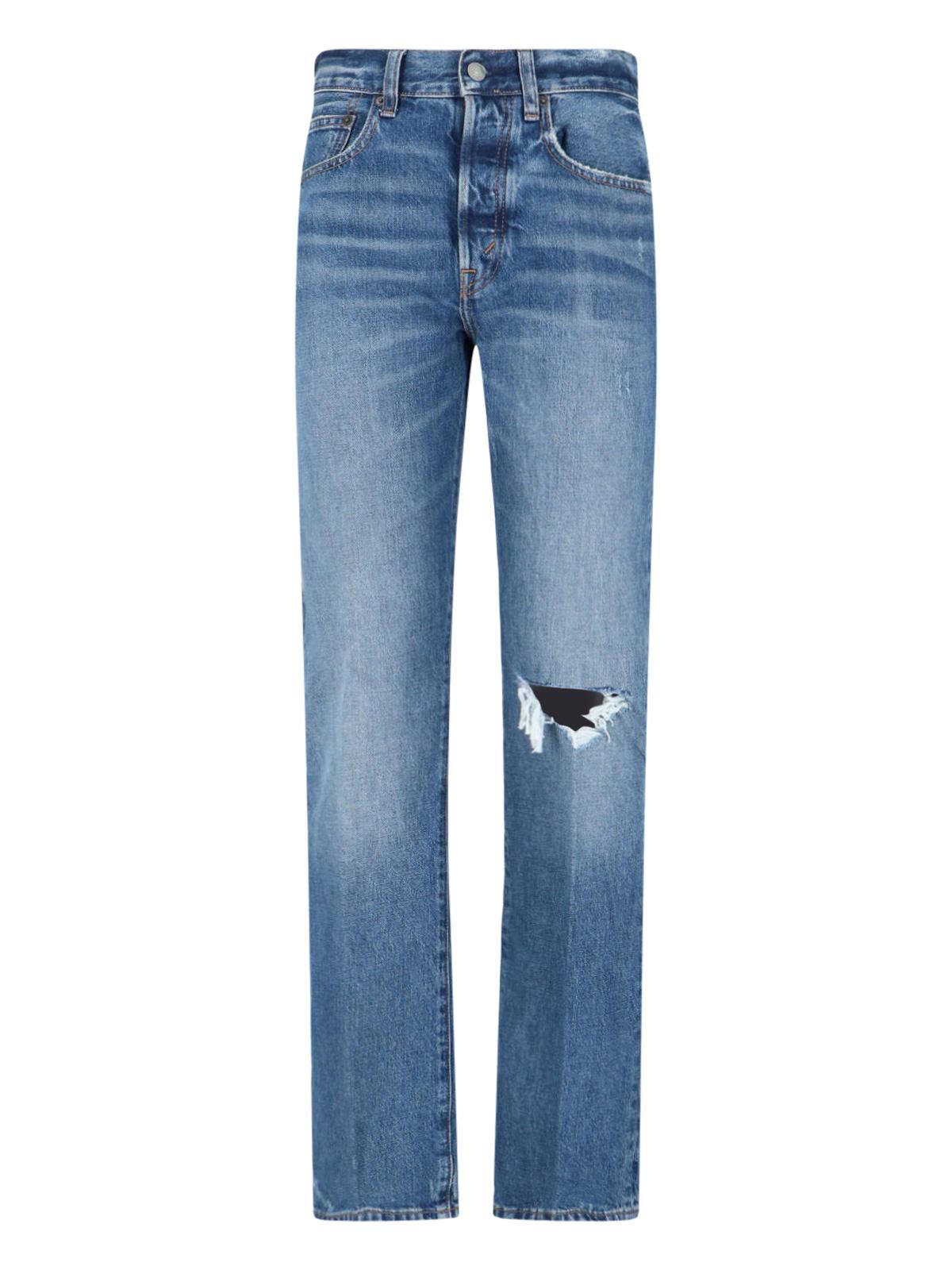 polo ralph lauren jeans blue cotton - women