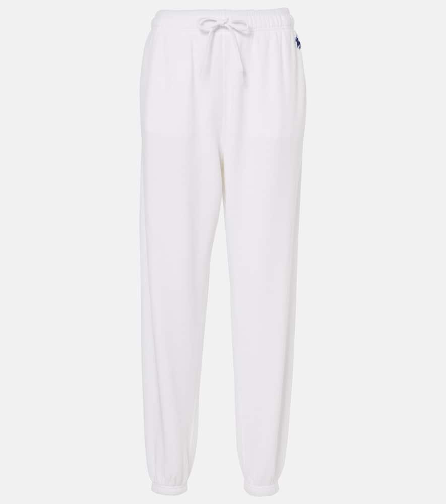 polo ralph lauren logo cotton fleece sweatpants