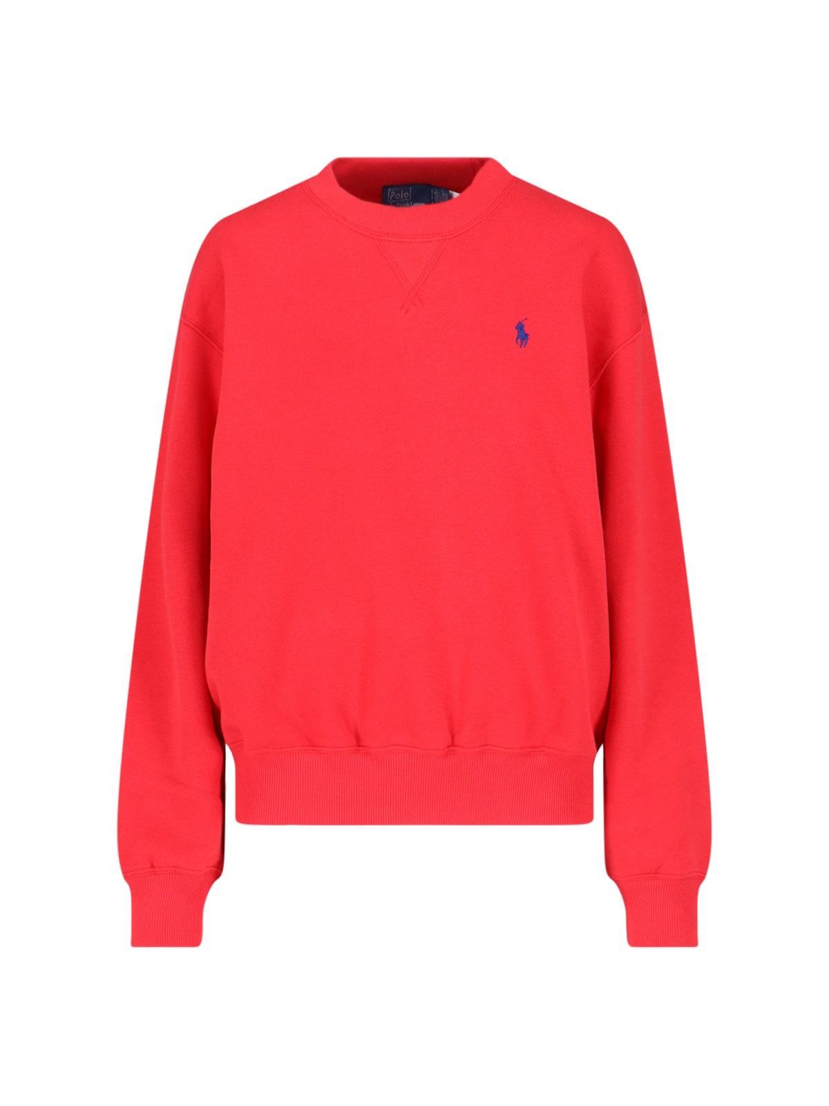 polo ralph lauren logo crewneck sweatshirt