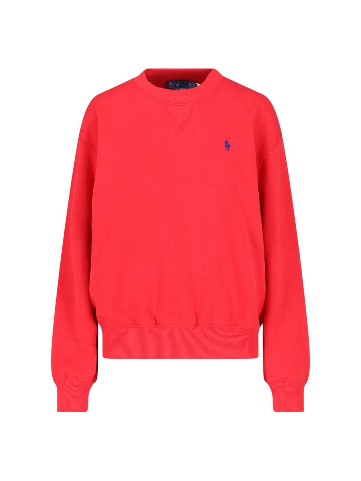 polo ralph lauren logo crewneck sweatshirt