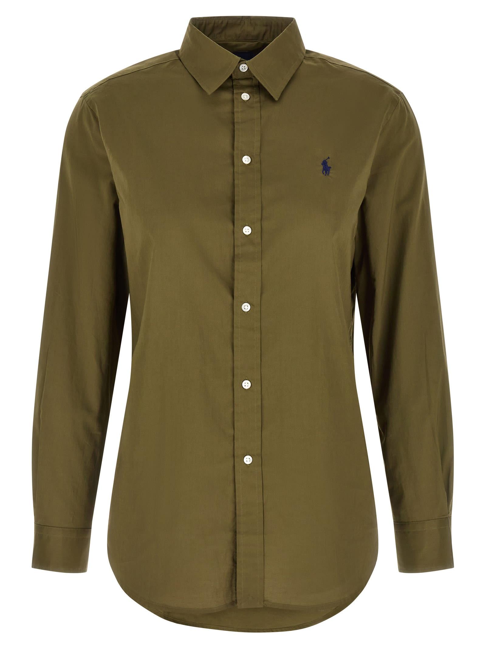 polo ralph lauren logo embroidery shirt