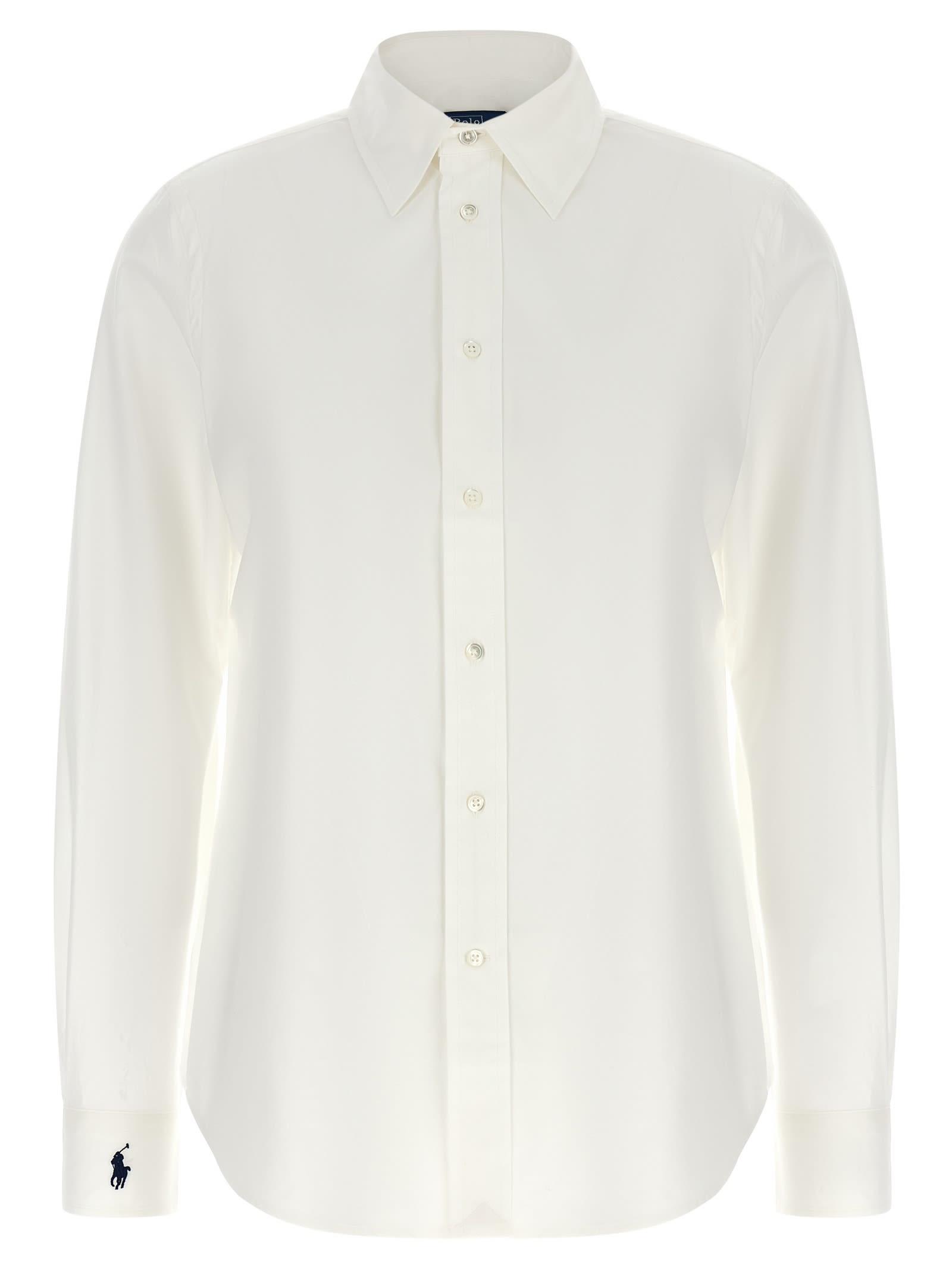 polo ralph lauren logo embroidery shirt