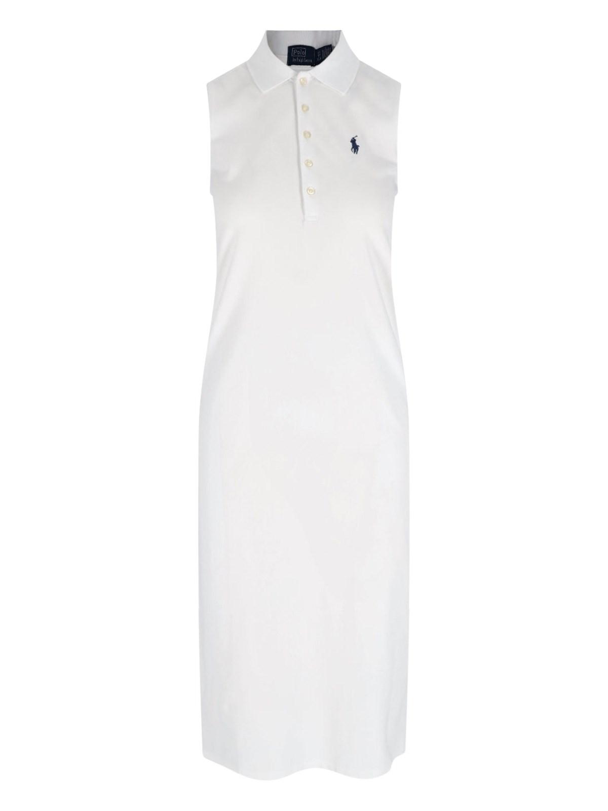 polo ralph lauren logo midi dress