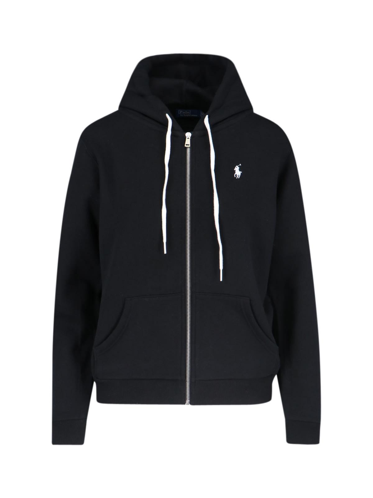 polo ralph lauren logo zip sweatshirt