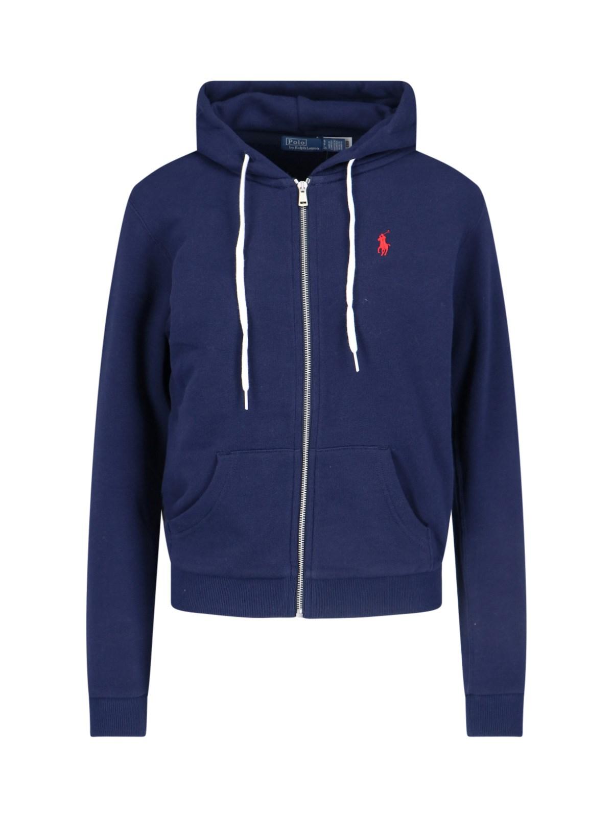 polo ralph lauren logo zip sweatshirt