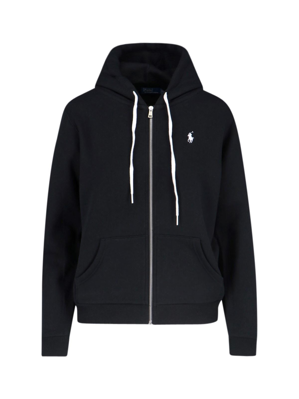 polo ralph lauren logo zip sweatshirt