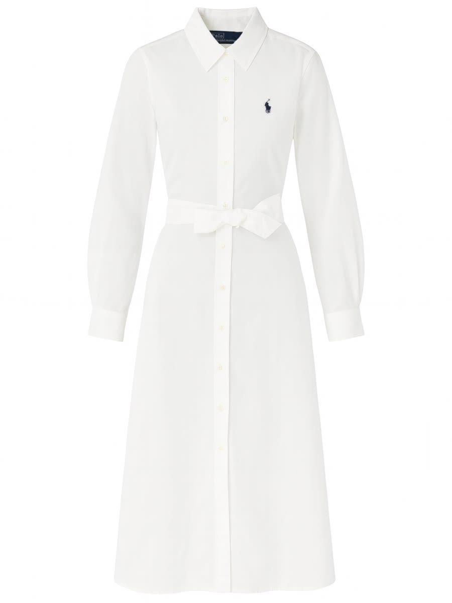 polo ralph lauren long dress with logo