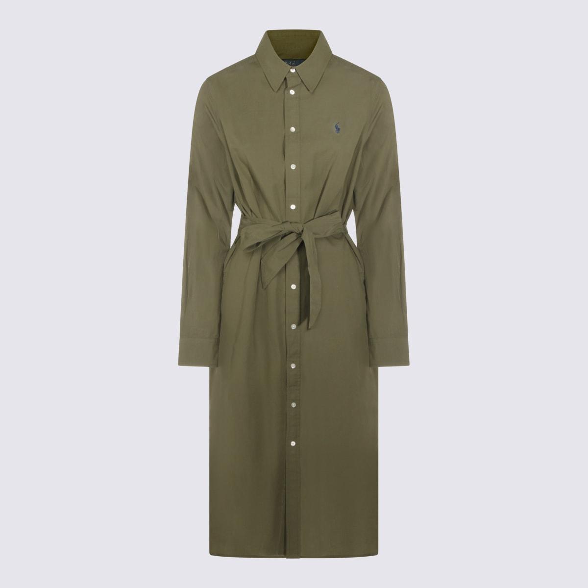 polo ralph lauren olive cotton dress