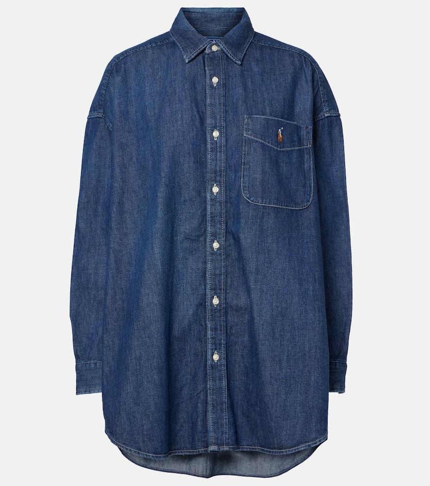 polo ralph lauren oversized denim overshirt