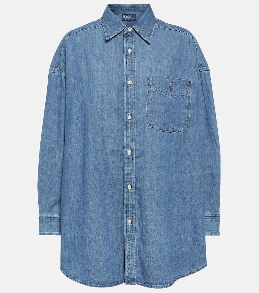 polo ralph lauren oversized denim shirt