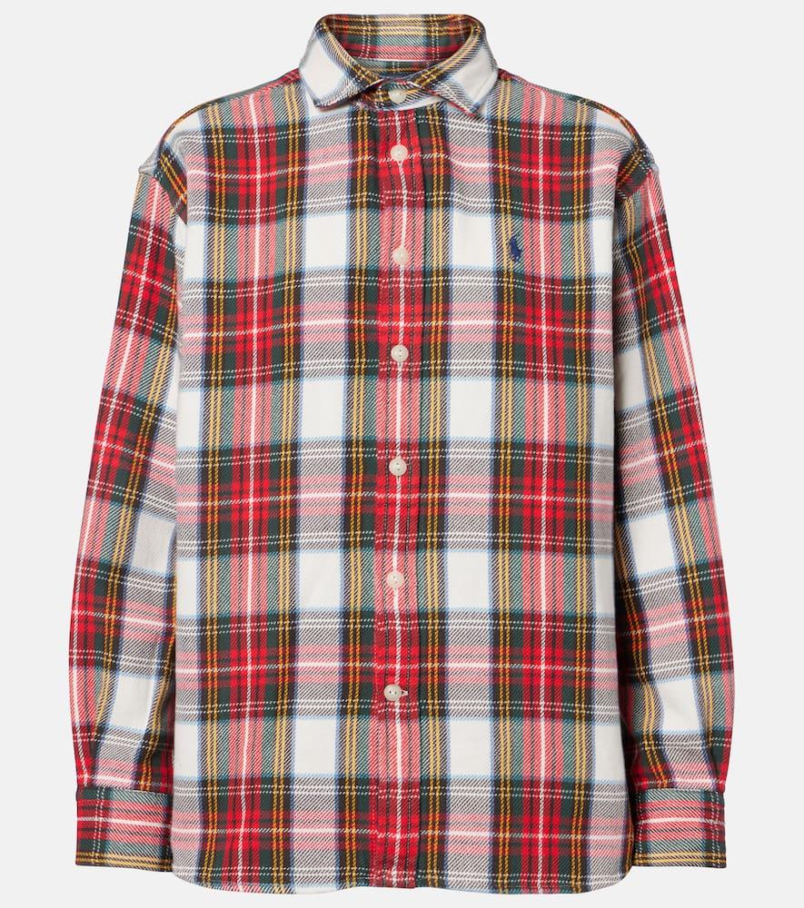 polo ralph lauren plaid cotton fleece shirt