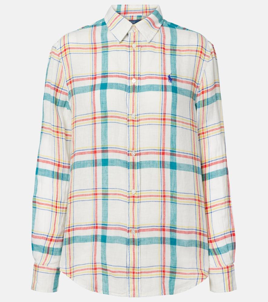 polo ralph lauren plaid linen shirt