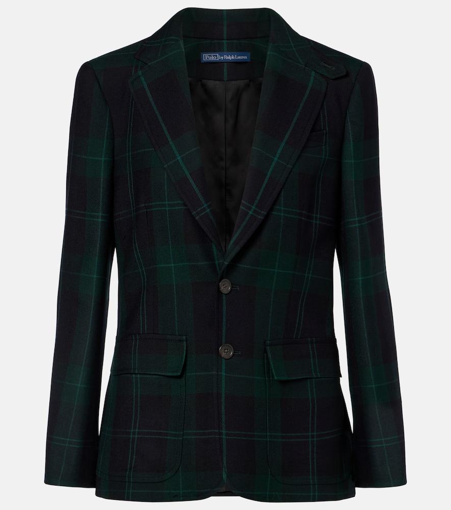 polo ralph lauren plaid wool blazer