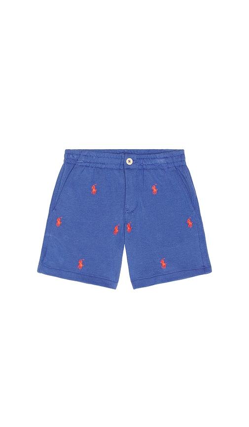 polo ralph lauren prepster mesh athletic short in blue.