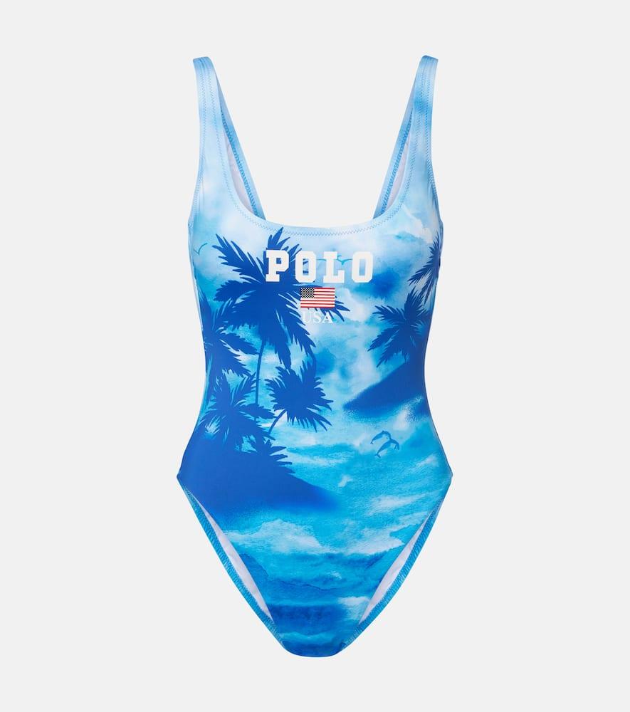 polo ralph lauren printed swimsuit