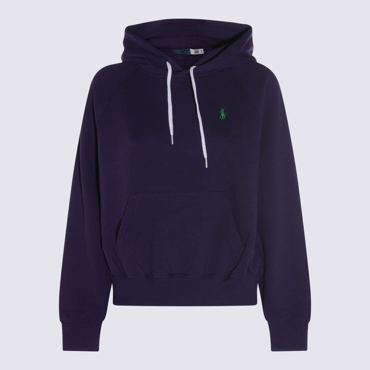 polo ralph lauren purple cotton sweatshirt