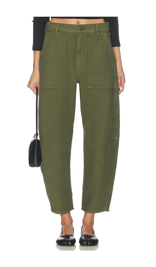 polo ralph lauren reverse sateen tapered pants in army.