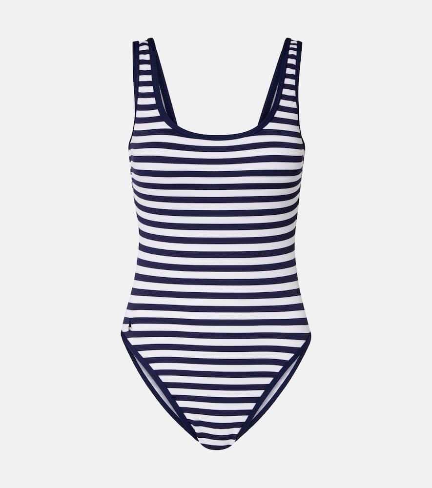 polo ralph lauren scoop tank striped swimsuit