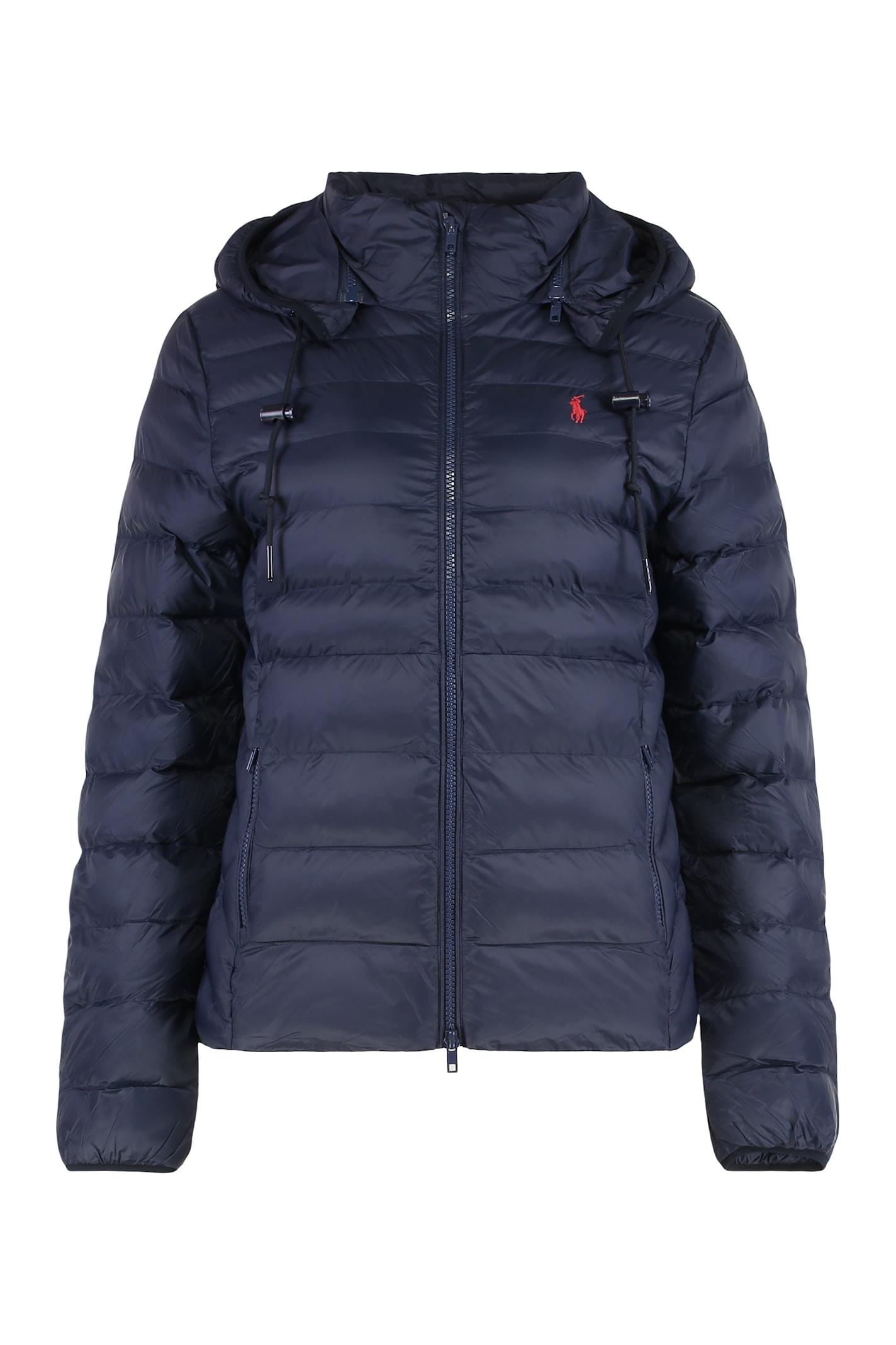 polo ralph lauren short down jacket with hood