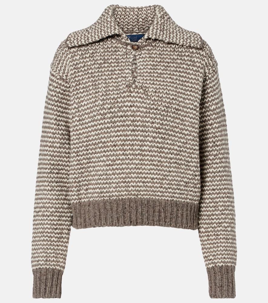 polo ralph lauren striped cotton and wool