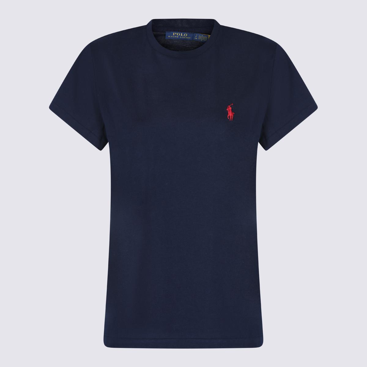 polo ralph lauren t-shirts and polos blue _100 % co - women