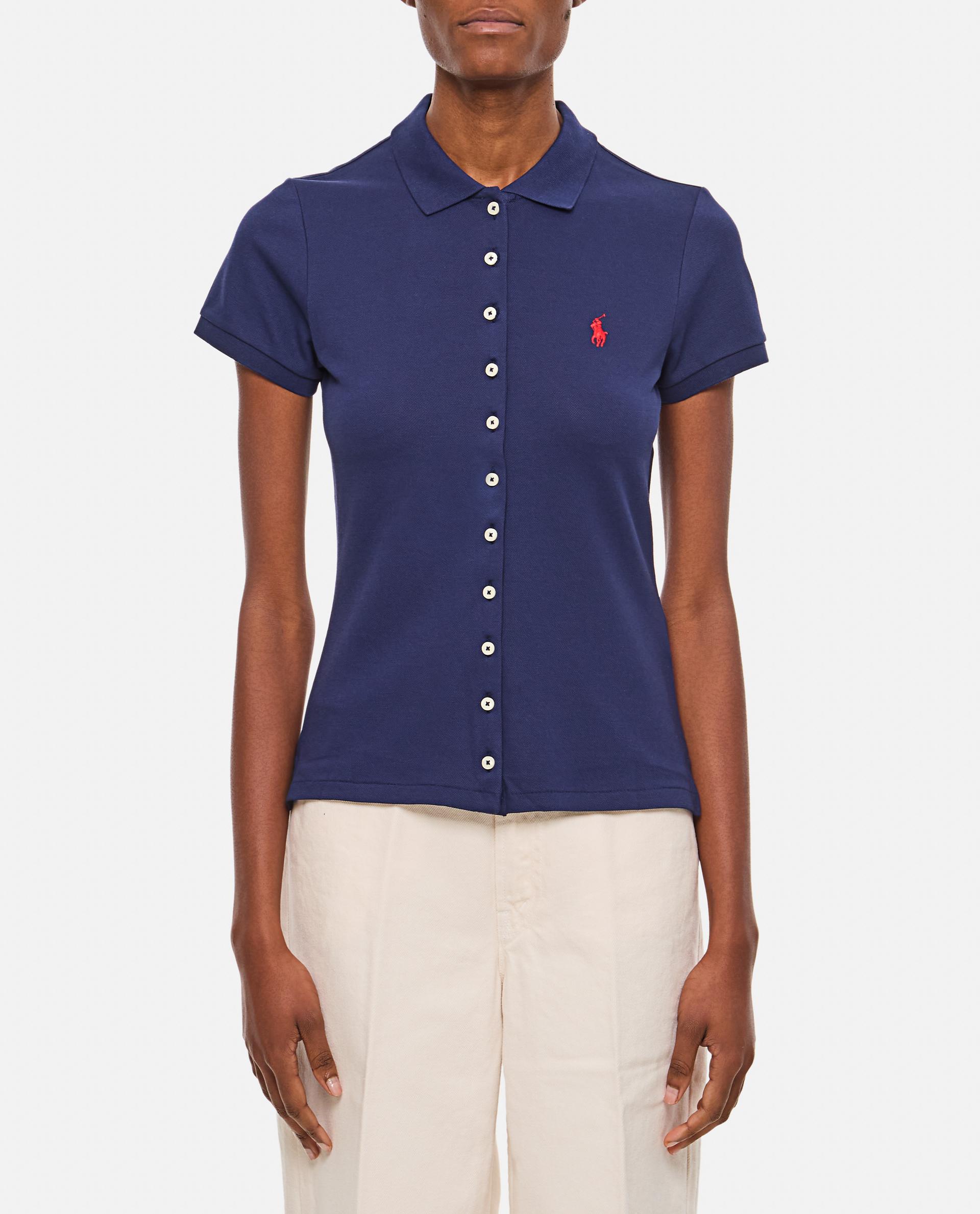polo ralph lauren t-shirts and polos blue co ea - women