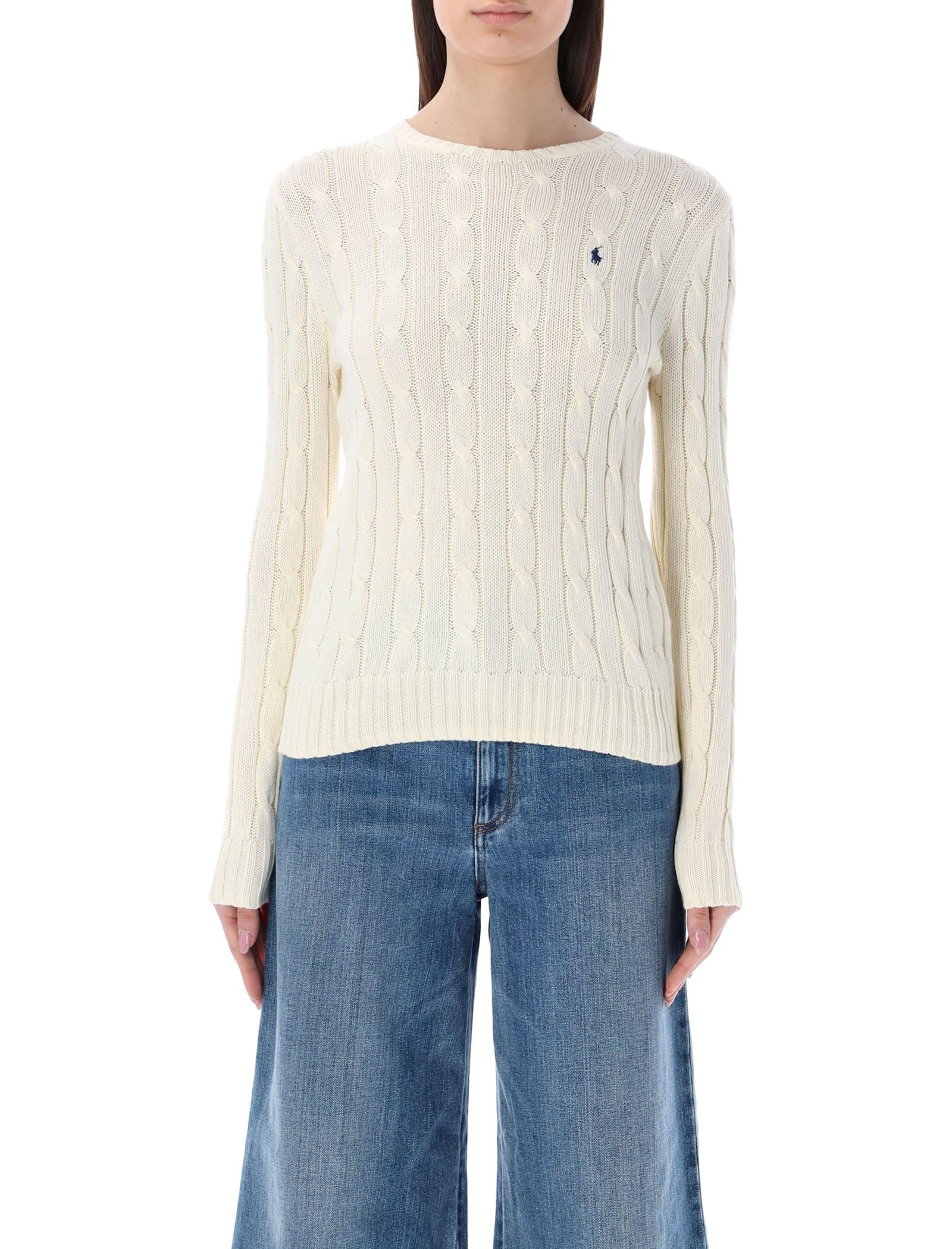 polo ralph lauren touch julianna cable-knit sweater