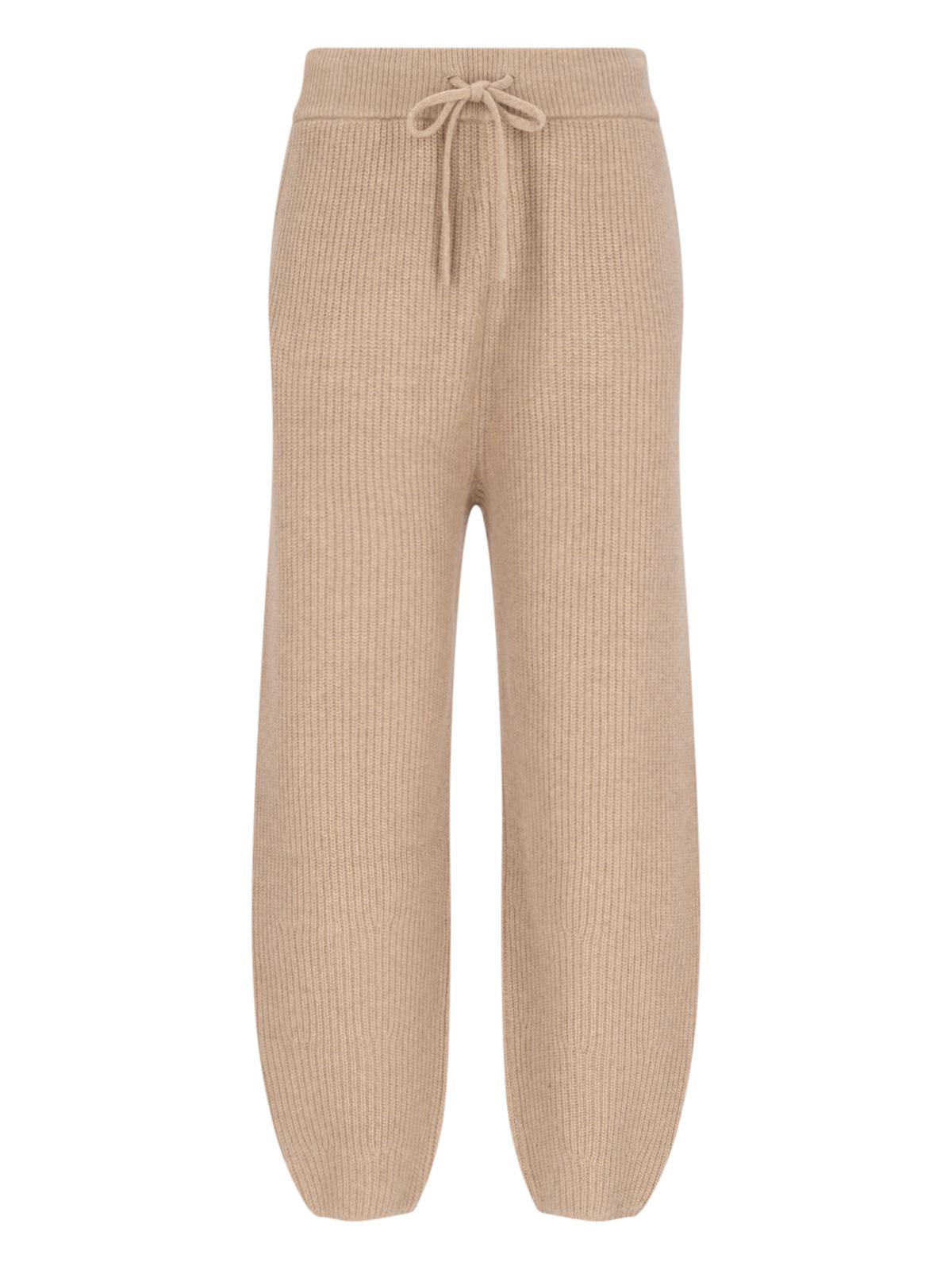 polo ralph lauren trousers beige recycled cashmere - women