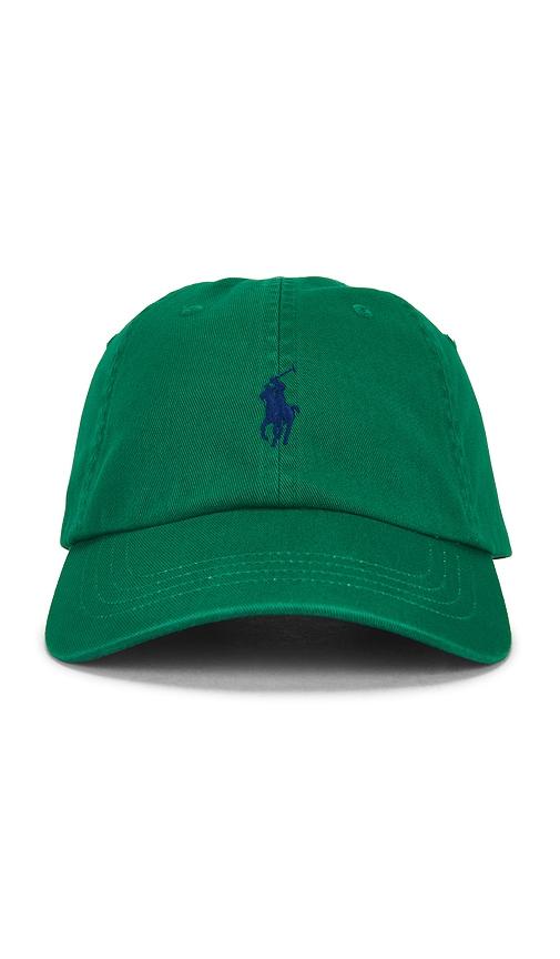 polo ralph lauren twill classic sport cap hat in green.