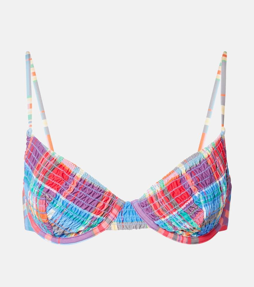 polo ralph lauren uw balconette bra checked bikini top