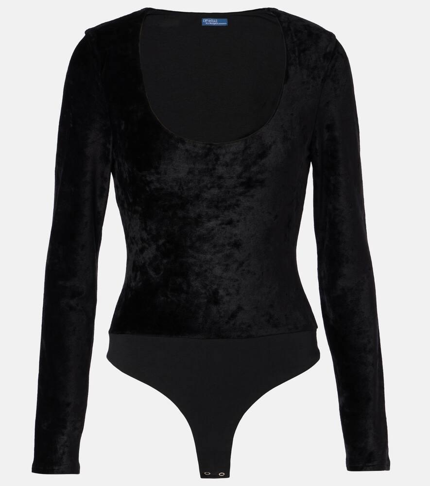 polo ralph lauren velvet bodysuit