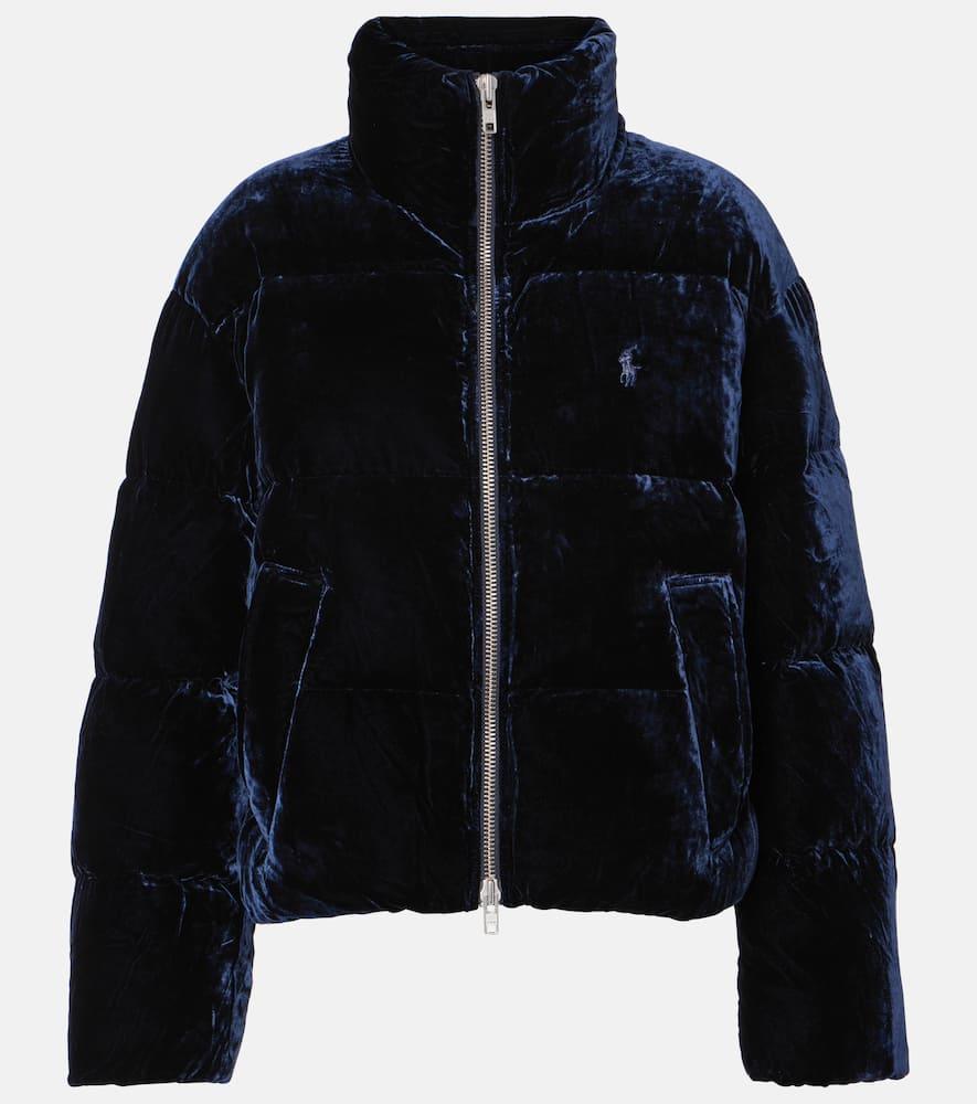 polo ralph lauren velvet down jacket