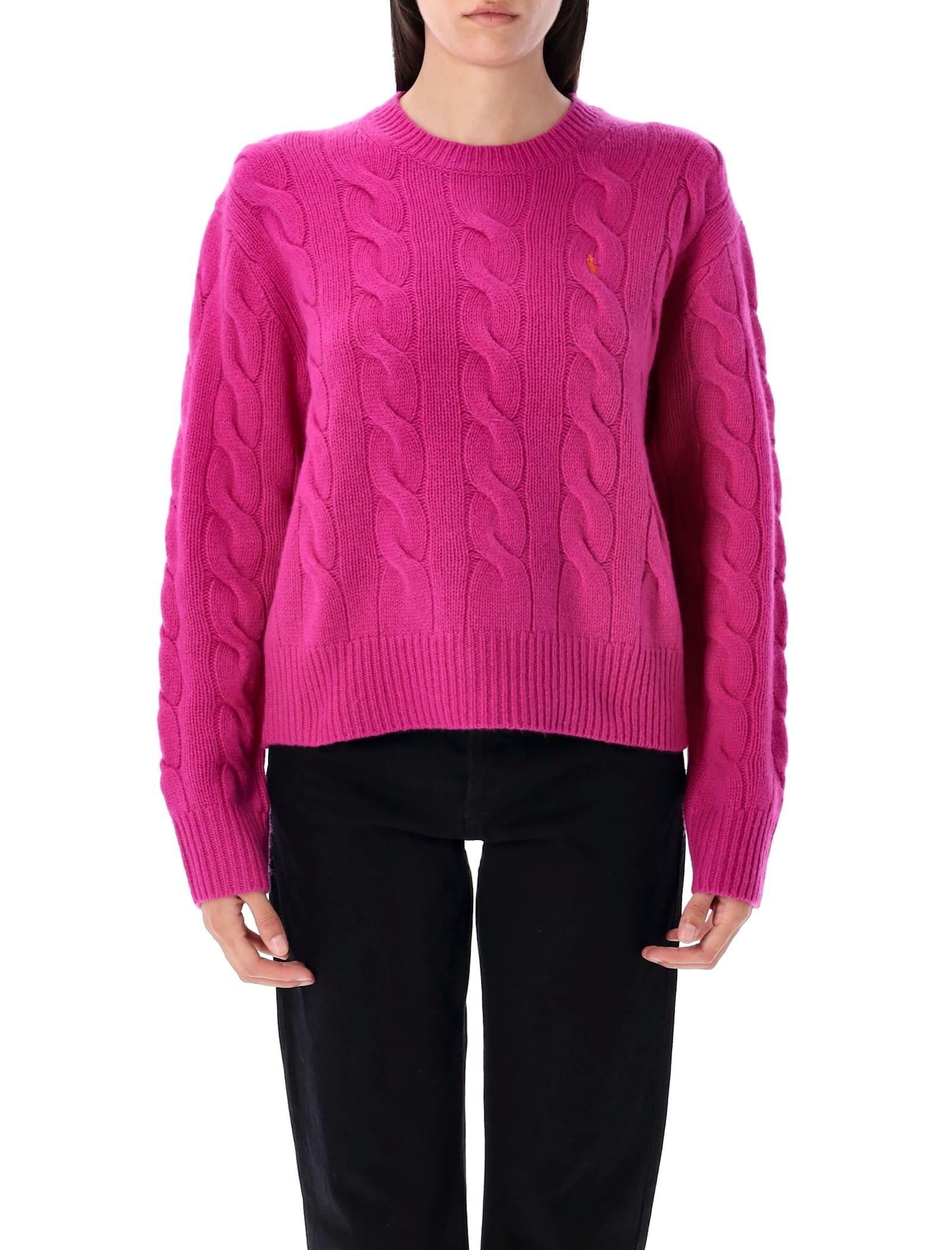 polo ralph lauren wool and cashmere cable-knit sweater