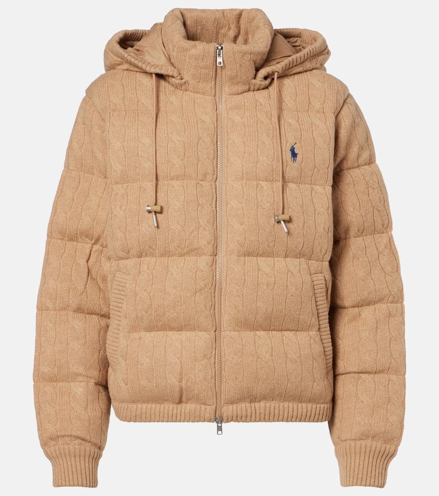 polo ralph lauren wool and cashmere puffer jacket