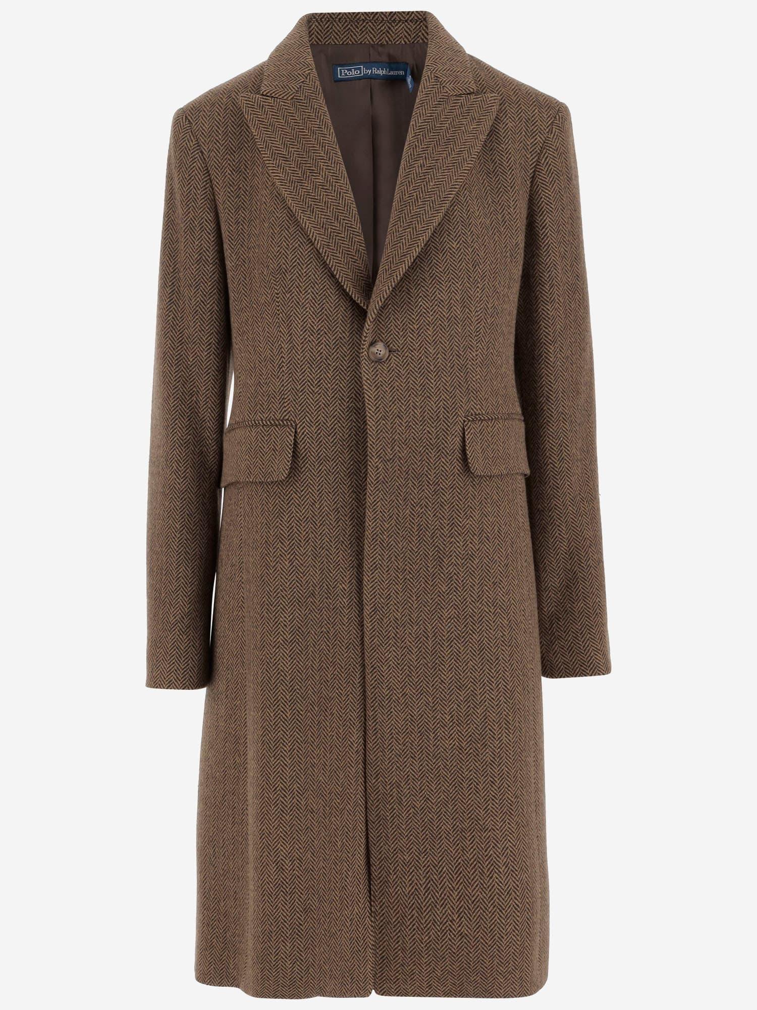 polo ralph lauren wool-blend coat