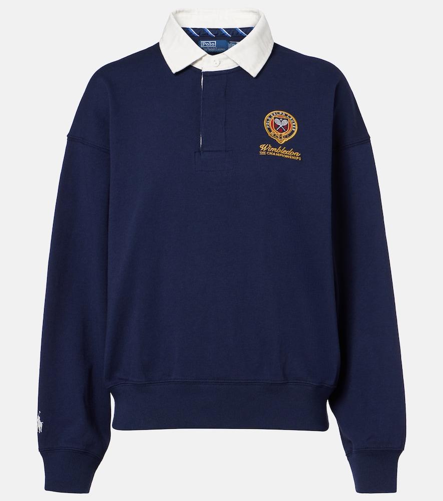 polo ralph lauren x wimbledon cotton sweatshirt