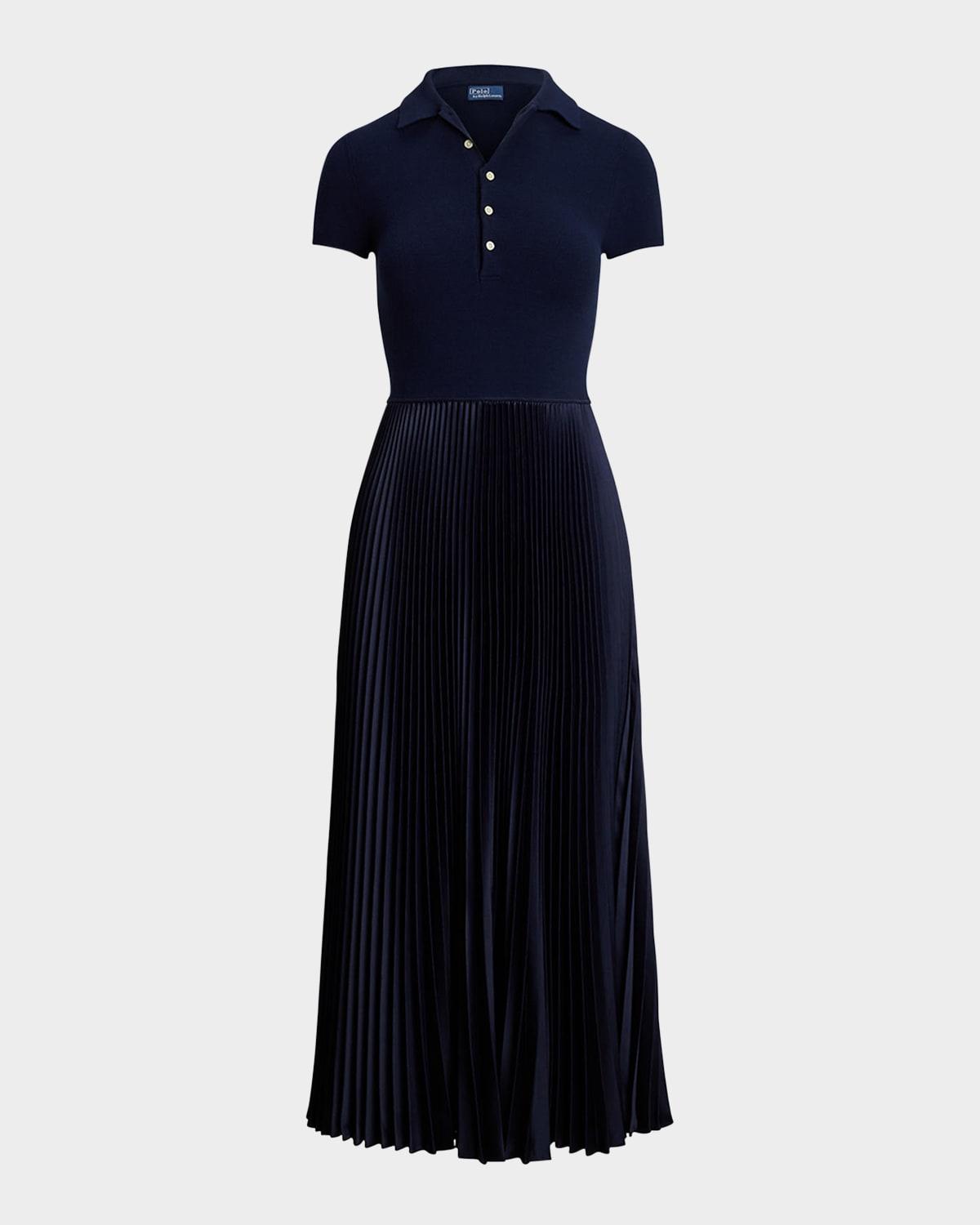 polo sweater-bodice dress