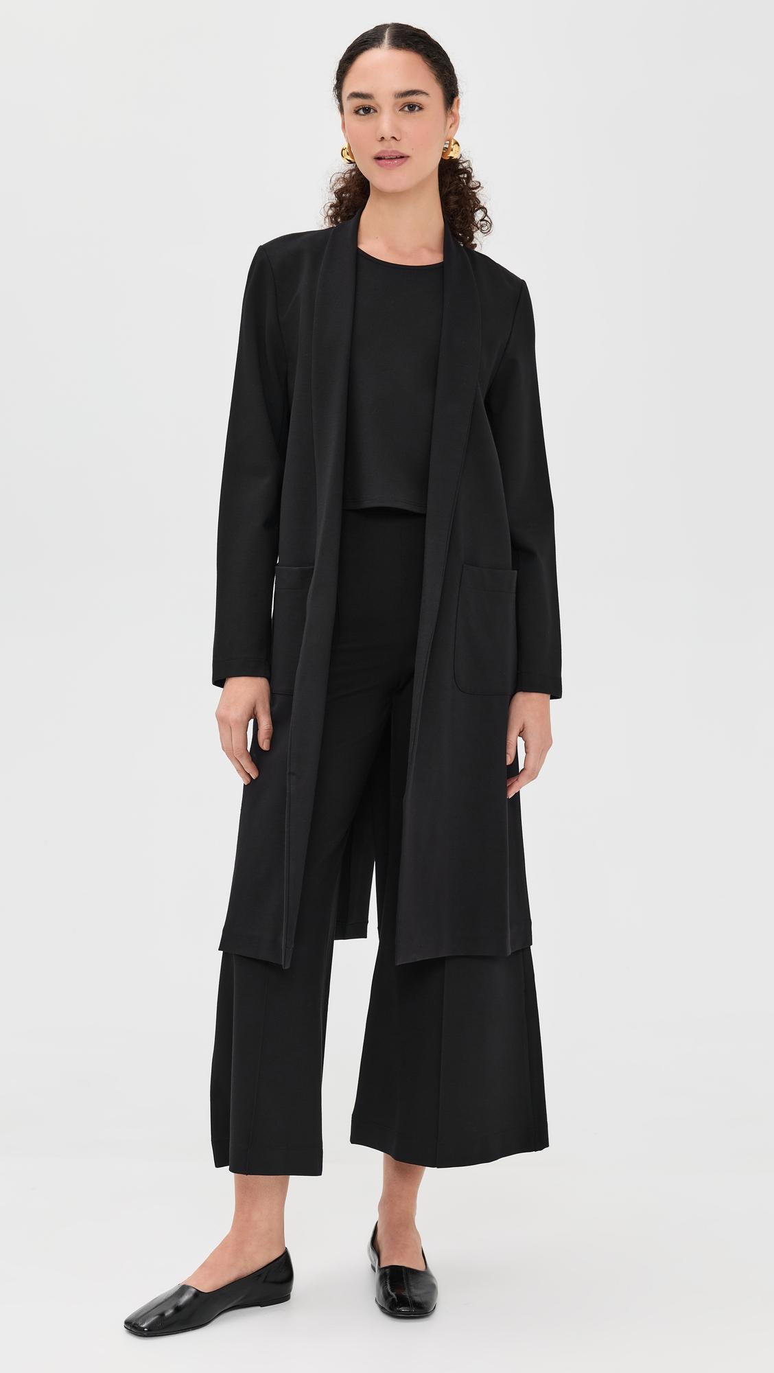 ponte knit smoking jacket