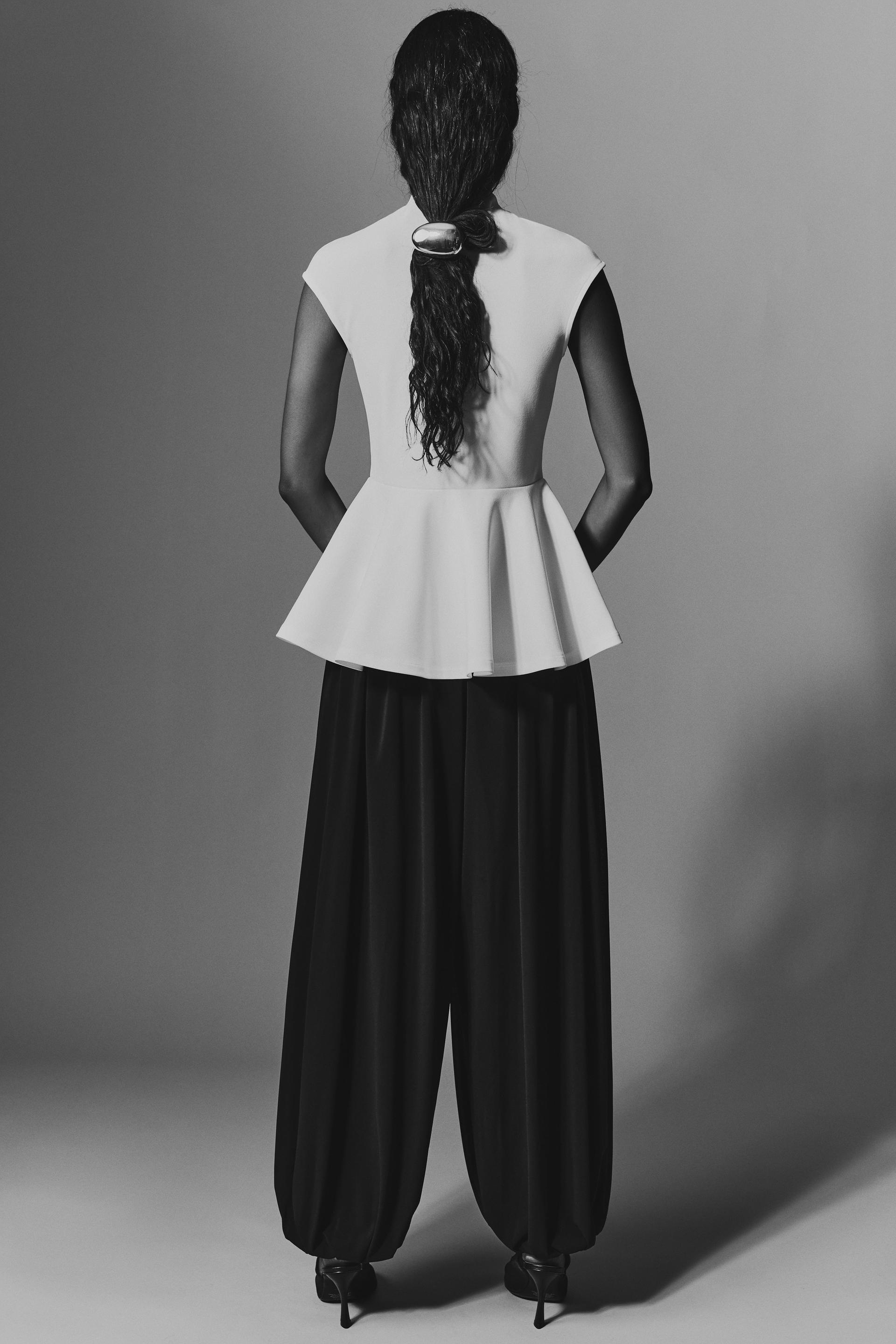 ponte peplum top
