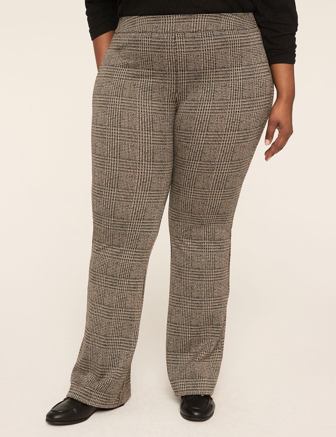 ponte pull-on high-rise flare pant