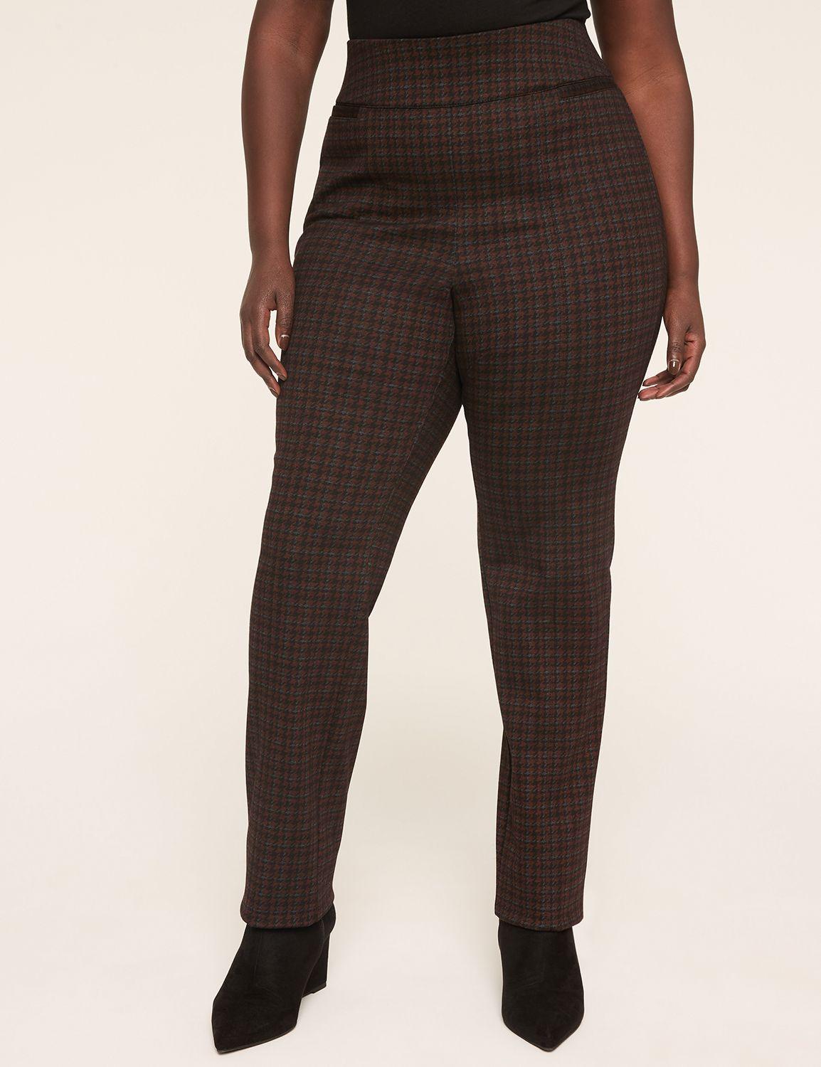 ponte pull-on straight leg pant